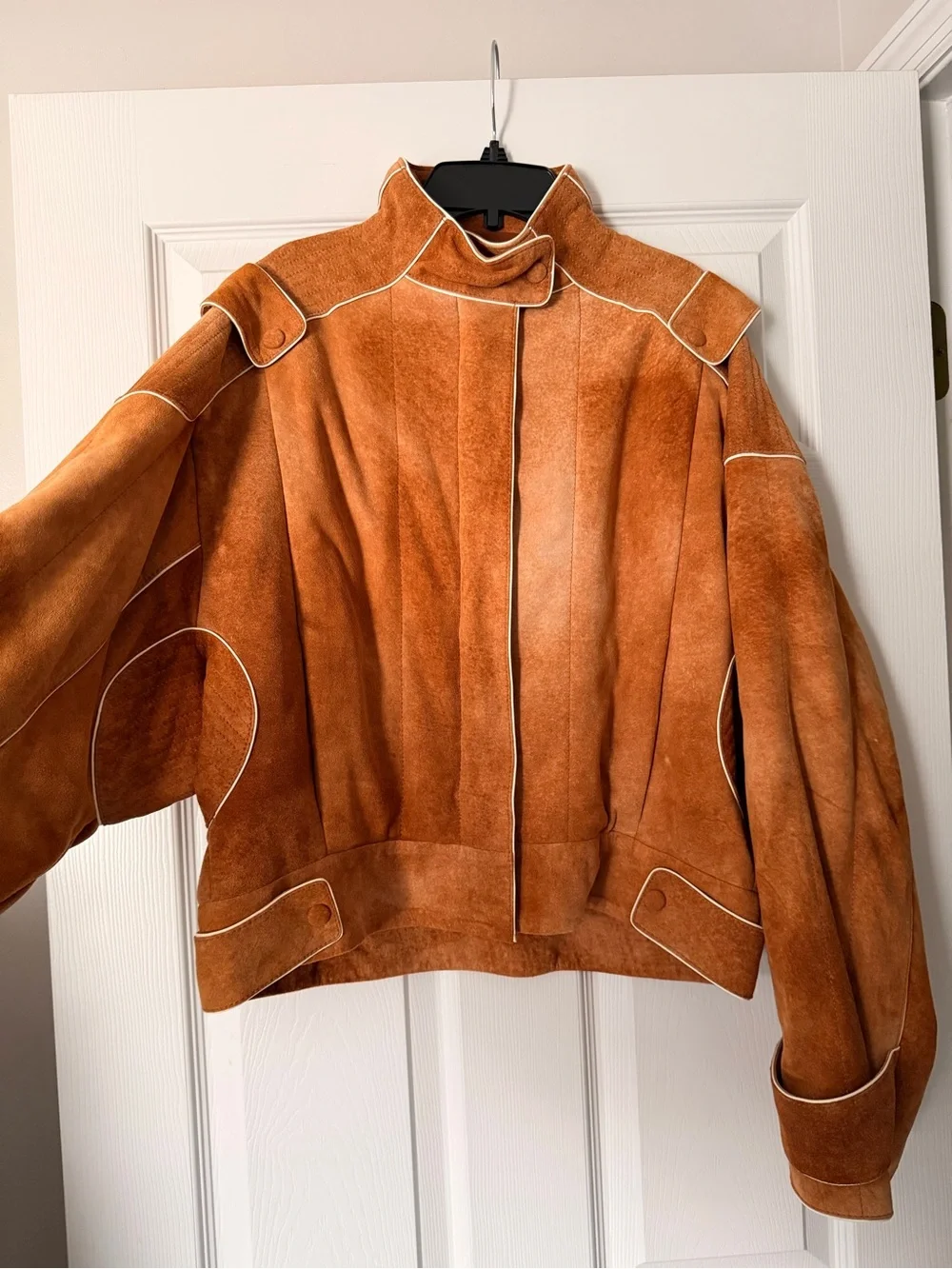 Tory Burch Brown Suede Bomber Jacket $3,190